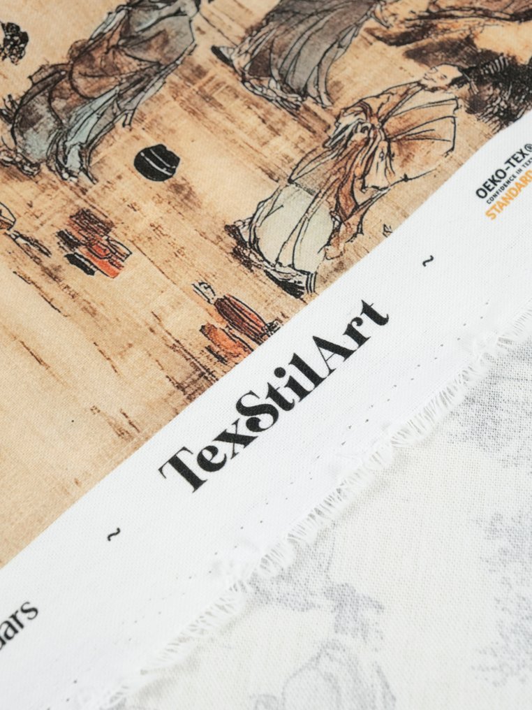 免费送货!TexStilArt - Chinese Dinasty - 独家面料 100% 棉料 Oeko-Tex - 室内装潢面料 - 3 m - 3 m #3.2