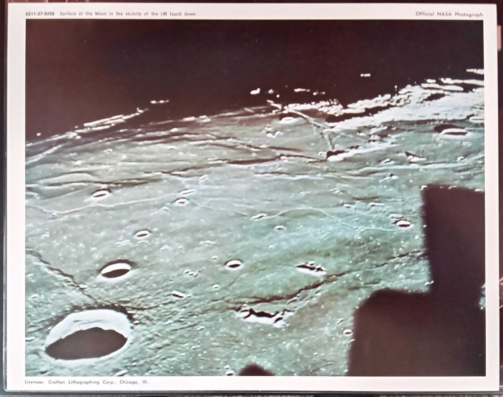 NASA - (7) x Vintage 1969 Apollo 11 moon landing lithographs #2.1