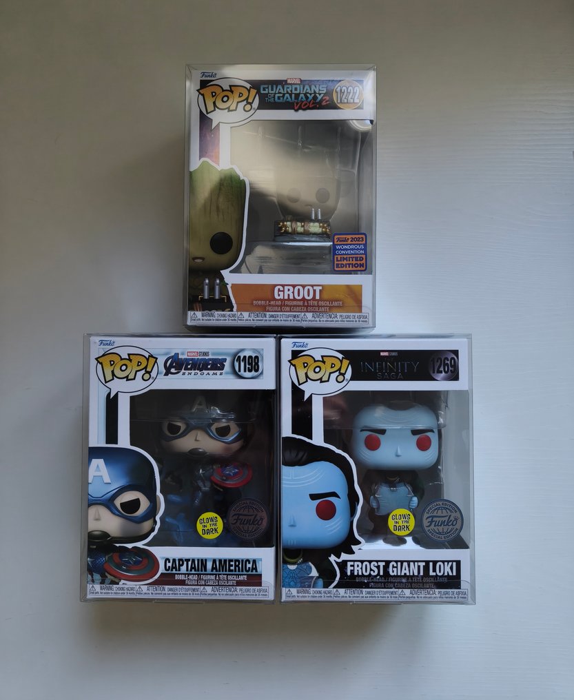 Funko  - Funko Pop Groot; Captain America; Frost Giant Loki - 2020 und ff. #1.0