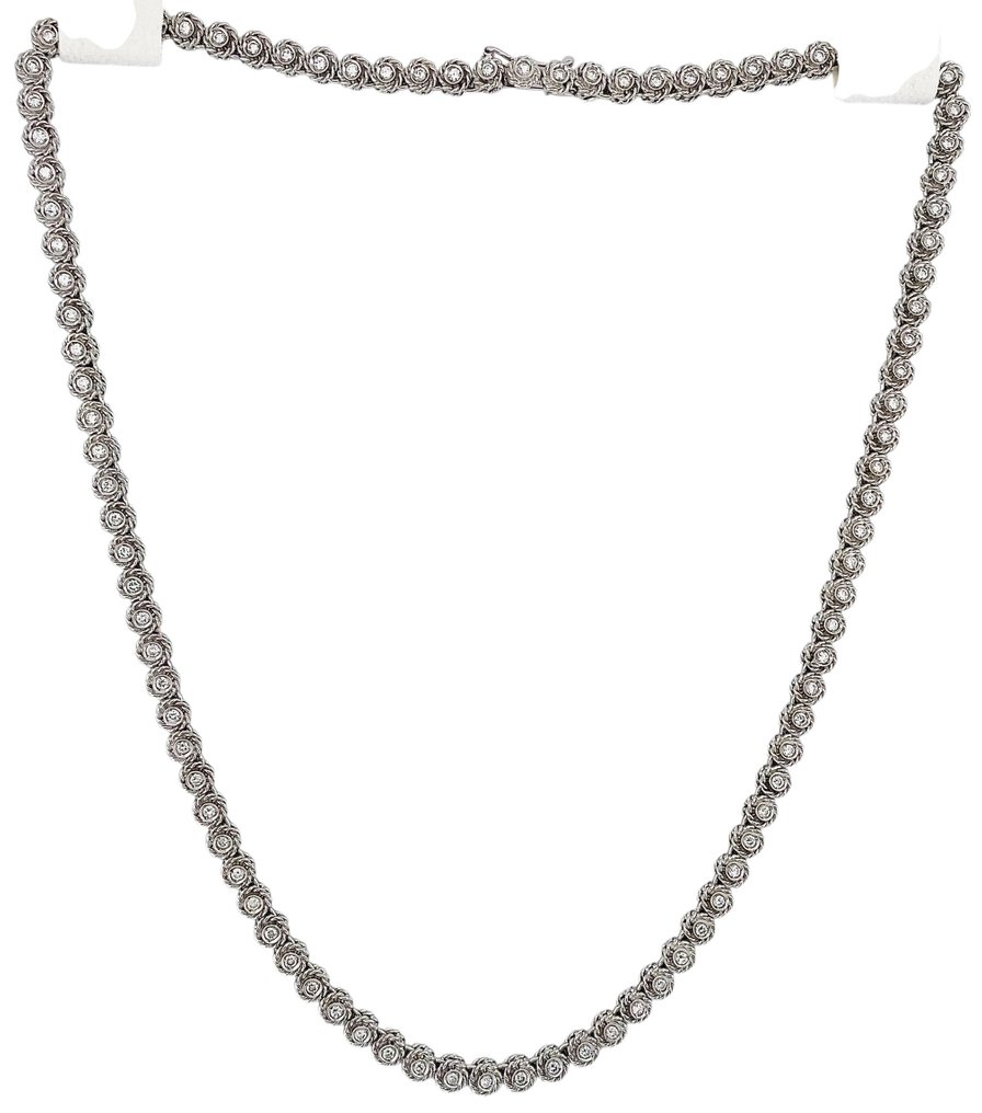 Damiani - Kaulakoru - 18 kt. Valkokulta Timantti (Luonnollinen) #3.2