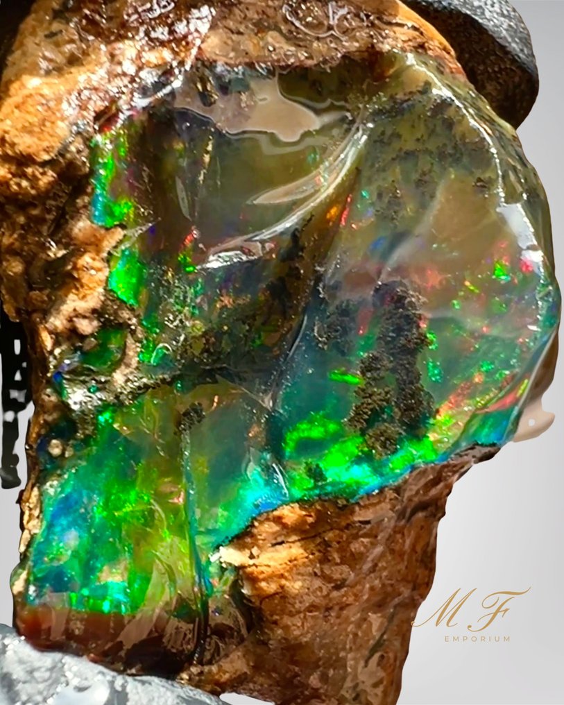 150 καράτια - φυσική κρυσταλλική Opale AAA+++ XXL - χωρίς επεξεργασία. Υψηλής ποιότητας κρυστάλλινο opale. - Ύψος: 50 mm - Πλάτος: 30 mm- 30 g - (1) #1.0