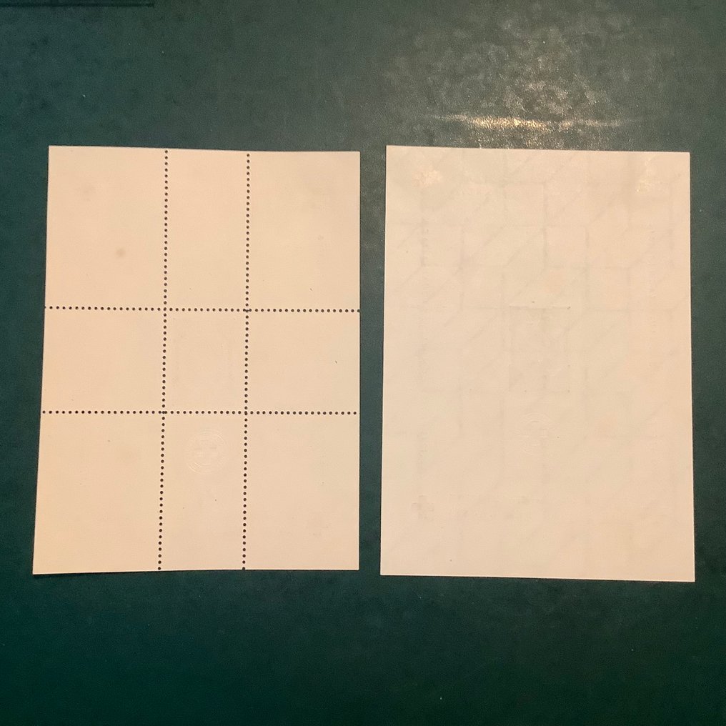 Imperiu German 1945 - Dachau: 3 mărci, bloc, pentru Crucea Roșie, tandat și netandat. - Michel #2.1