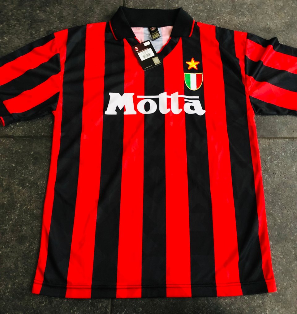 保罗·马尔蒂尼 - 签名AC米兰1994年主场足球衫  #4.3