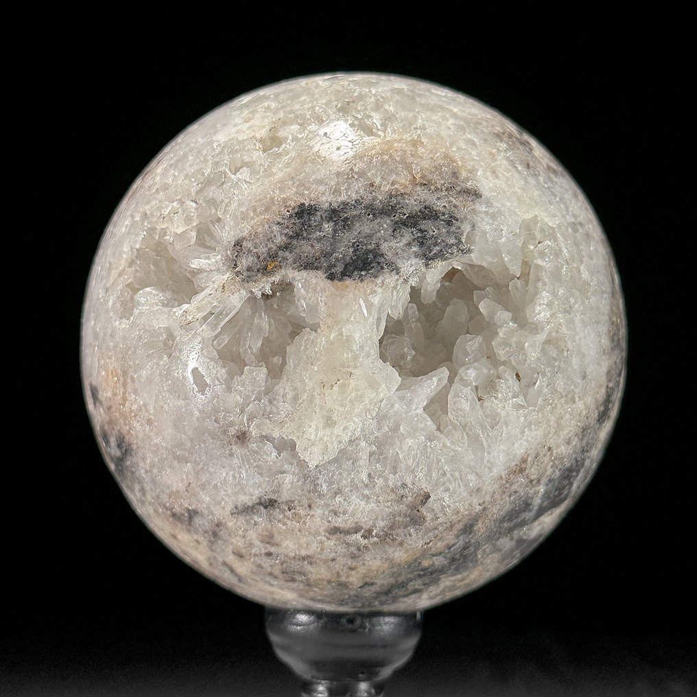 无底价 - 精美水晶石英一对 放置在定制底座上的球体- 2500 g - (2) #2.1