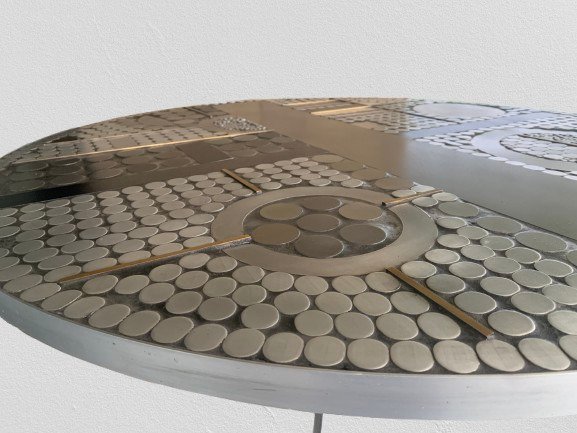 Raf Verjans - 桌子 - 铝, 黄铜, 金属 - 艺术桌 #3.2