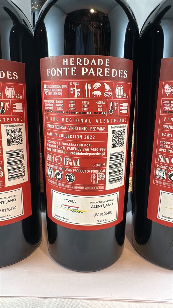 2022 Herdade Fonte Paredes, Family Collection - Αλεντέχο Grande Reserva - 9 Bottles (0.75L) #2.1