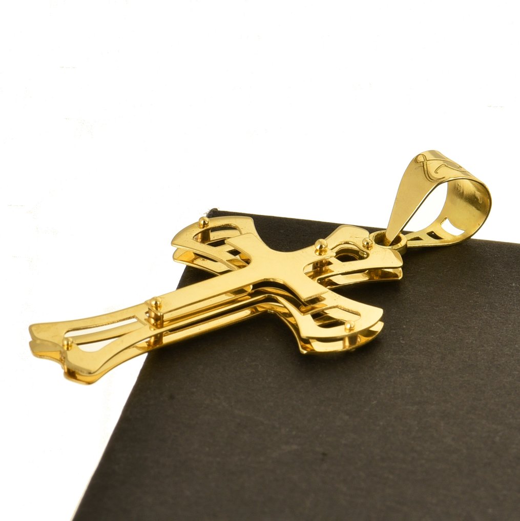 Other brand - Pendentif en forme de croix - 18 carats Or jaune #3.2