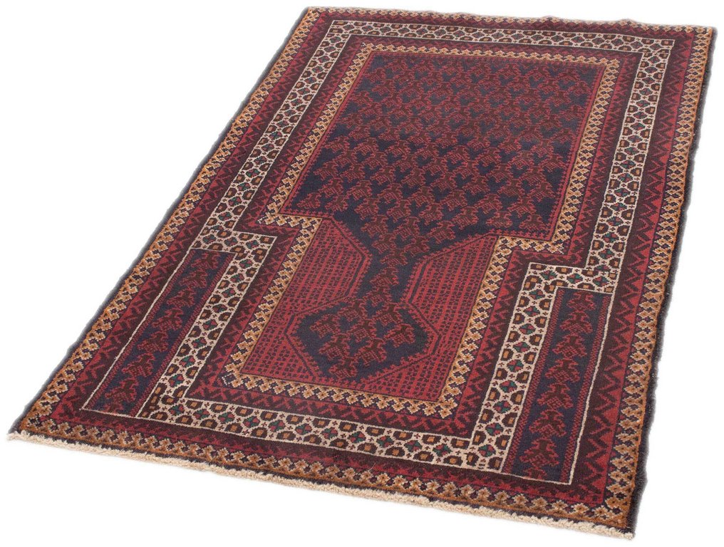 Χαλί - 136 cm - 85 cm - Μπαλούτ Αφγανός #1.0