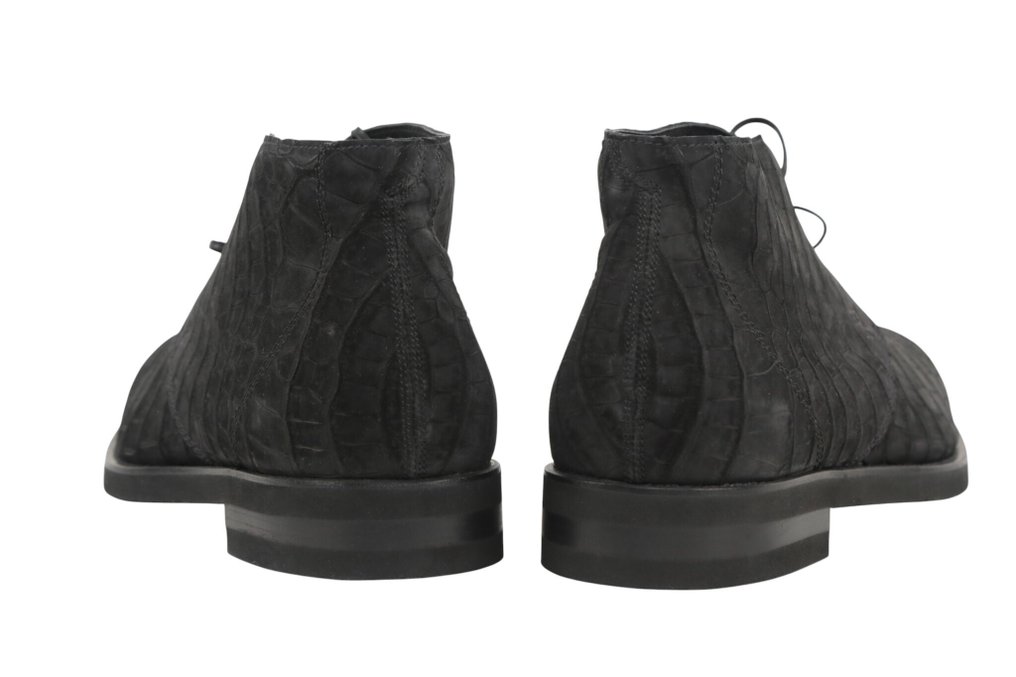 RRP 6500€ STEFANO RICCI – Rare Nubuck Alligator Chukka Boots – Handmade Luxury - 11 UK - Ankle boots - Size: EU 45 - New in box #4.3