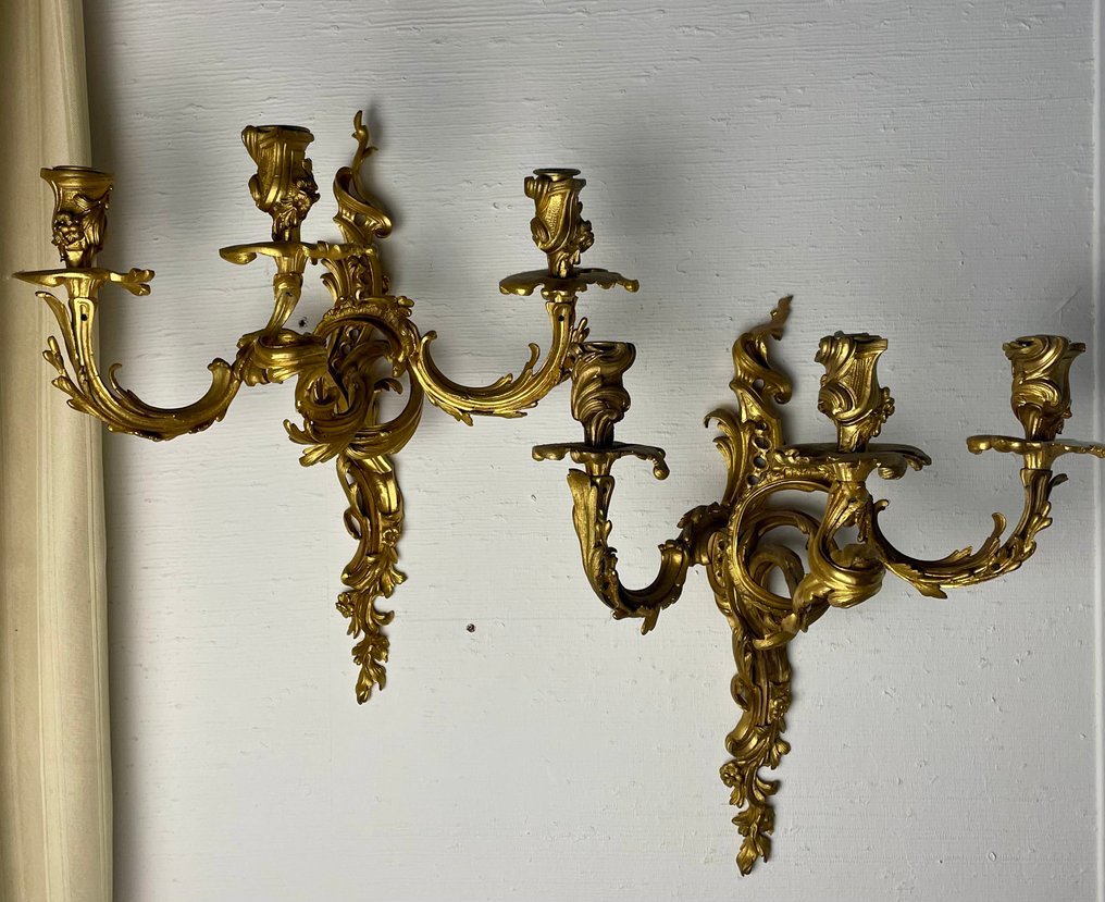 Wandlampe (2) - Messing, Vergoldet #1.0