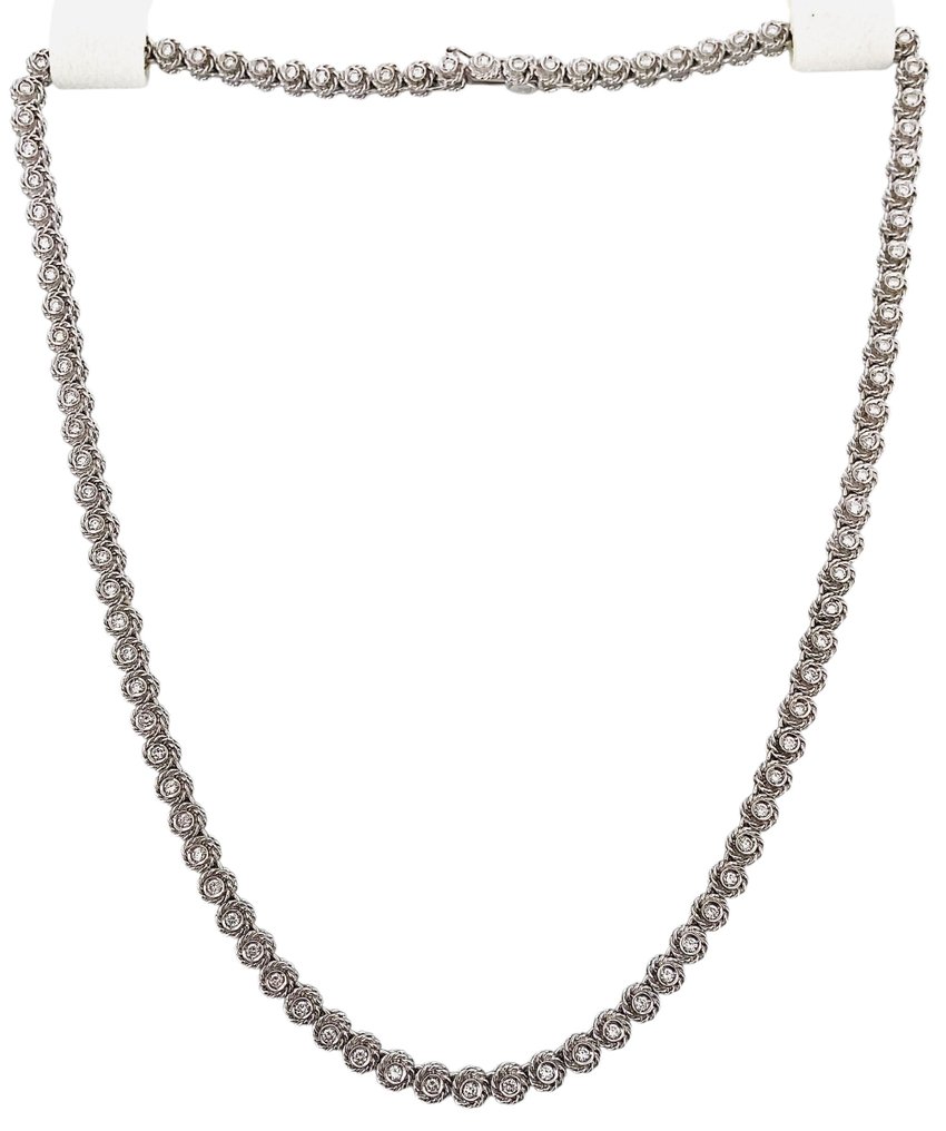 Damiani - Kaulakoru - 18 kt. Valkokulta Timantti (Luonnollinen) #1.0