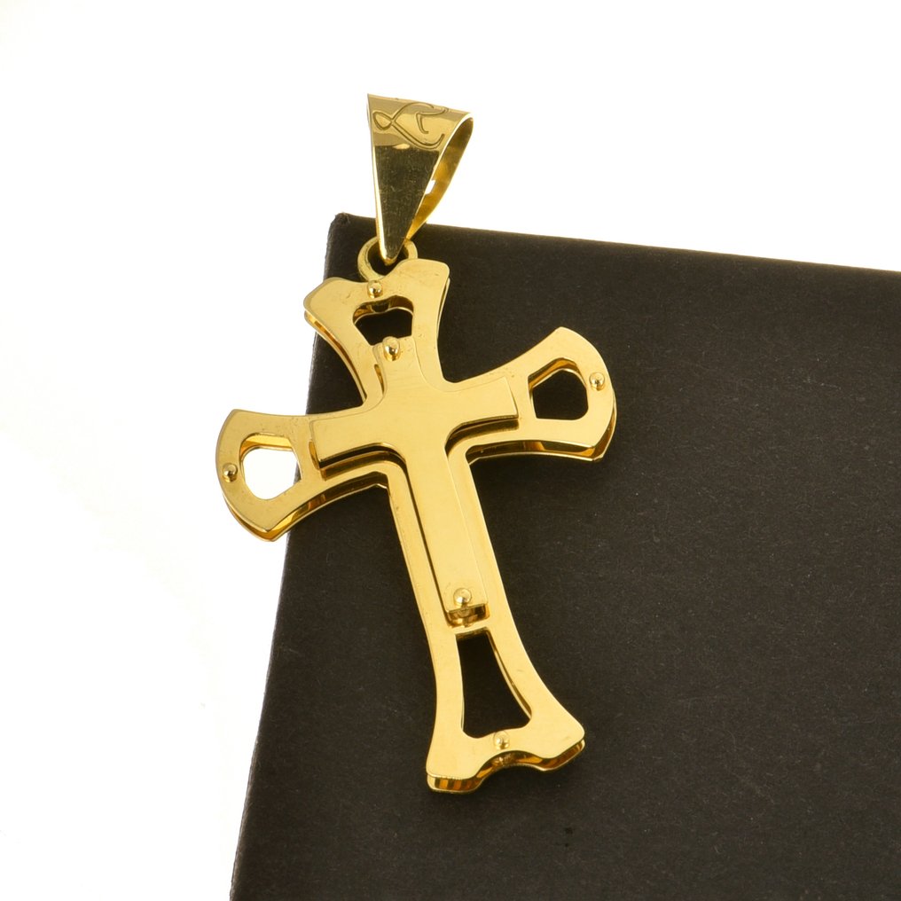 Other brand - Pendentif en forme de croix - 18 carats Or jaune #1.0