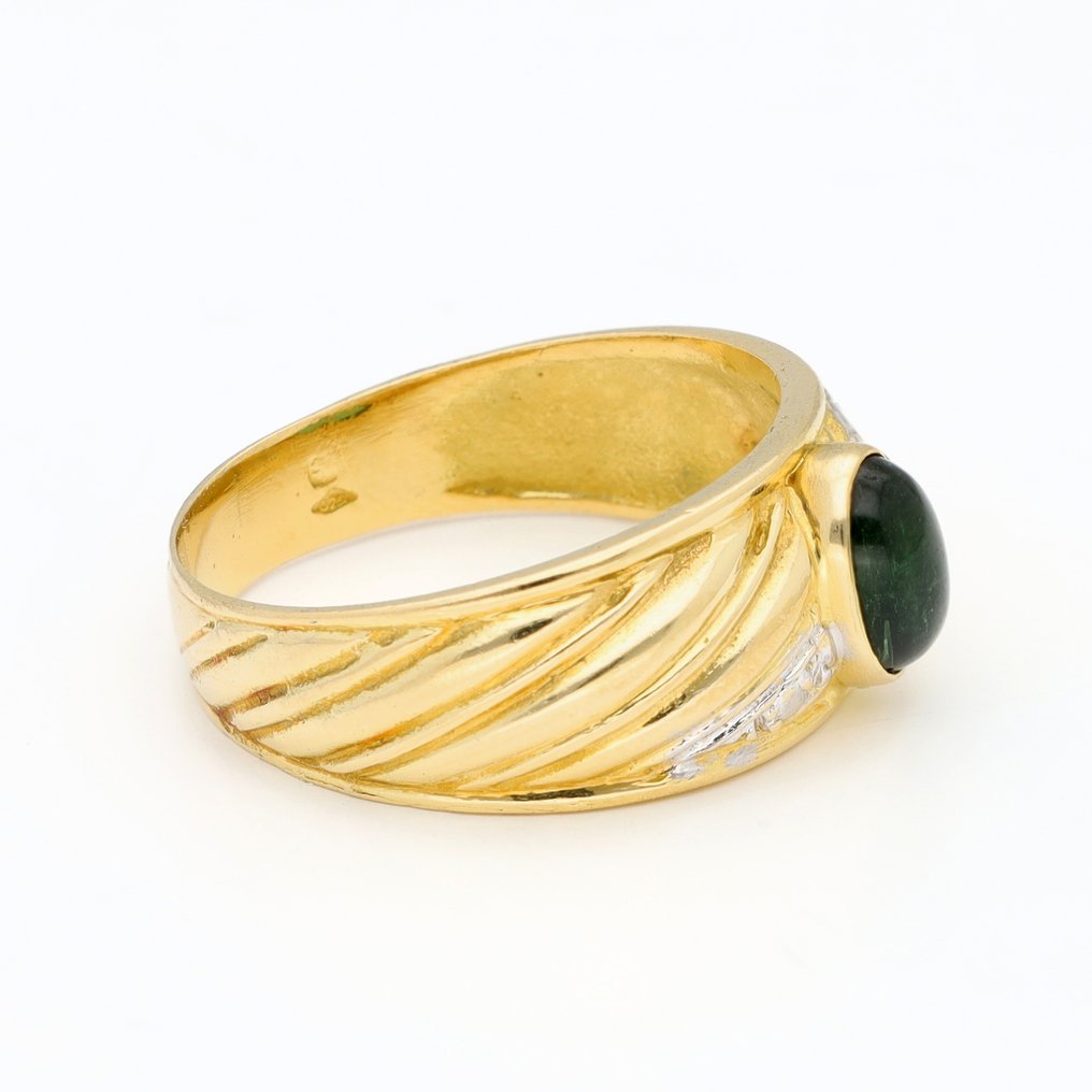 Bague - 18 carats Or jaune, Or blanc -  0.83ct. tw. Tourmaline #4.3