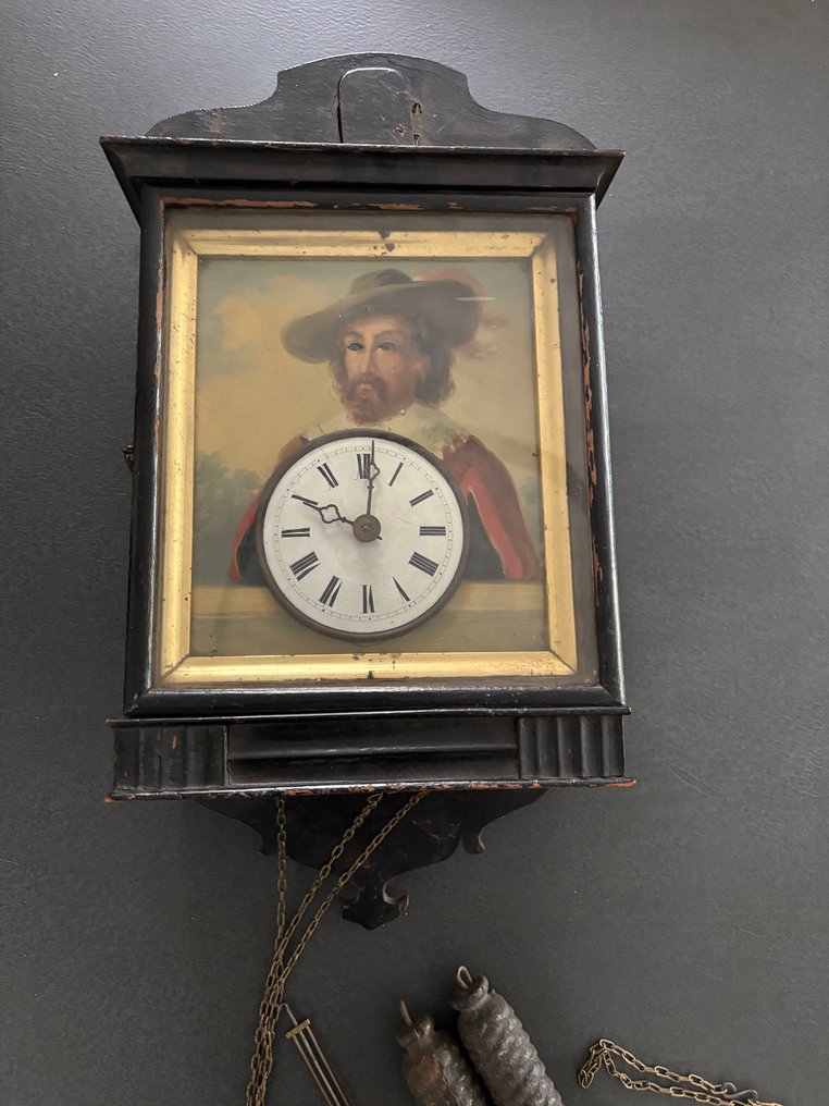 黑森林挂钟, 眼睛翻转表 -   木, 黄铜 - 1850-1900 - 你好 #1.0