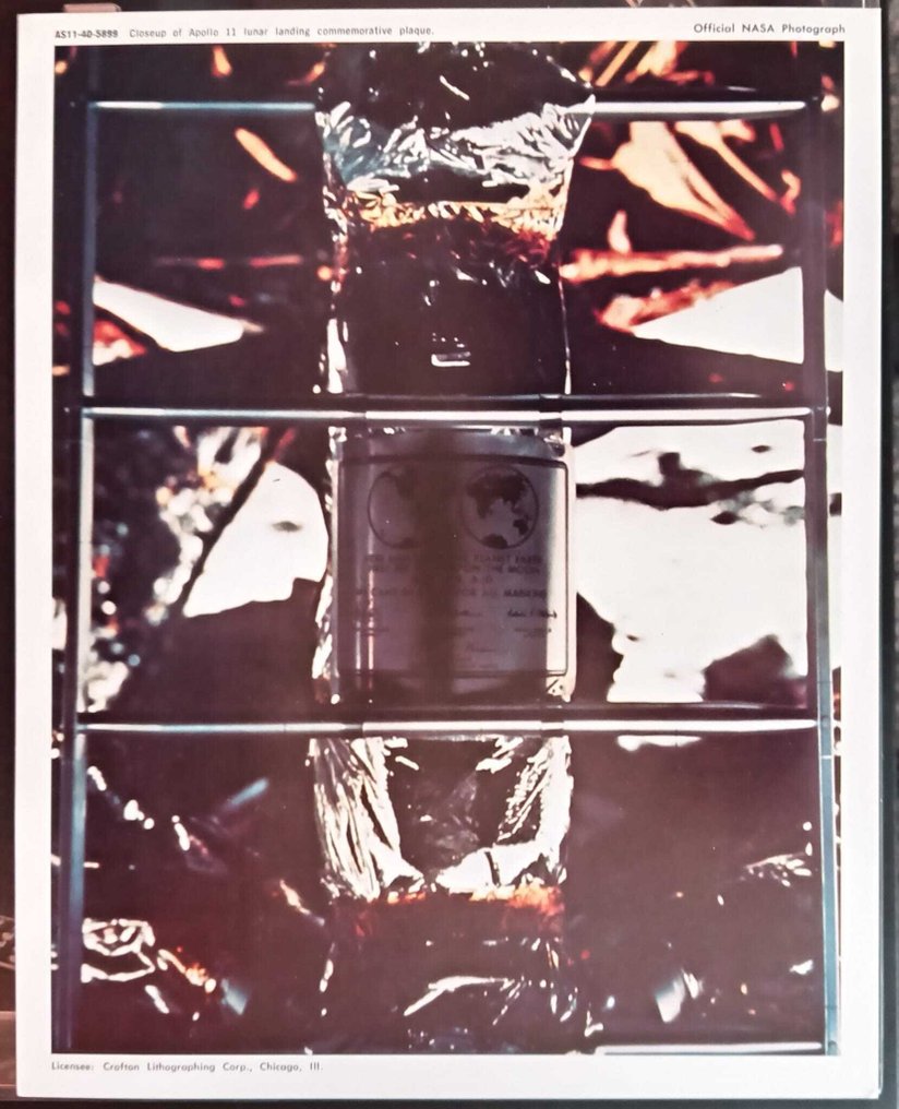 NASA - (7) x Vintage 1969 Apollo 11 moon landing lithographs #1.0