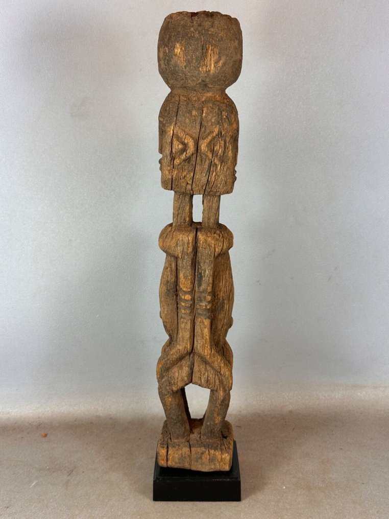 非常古老的非洲DOUBLE Dogon雕塑 - 马里。 #1.0