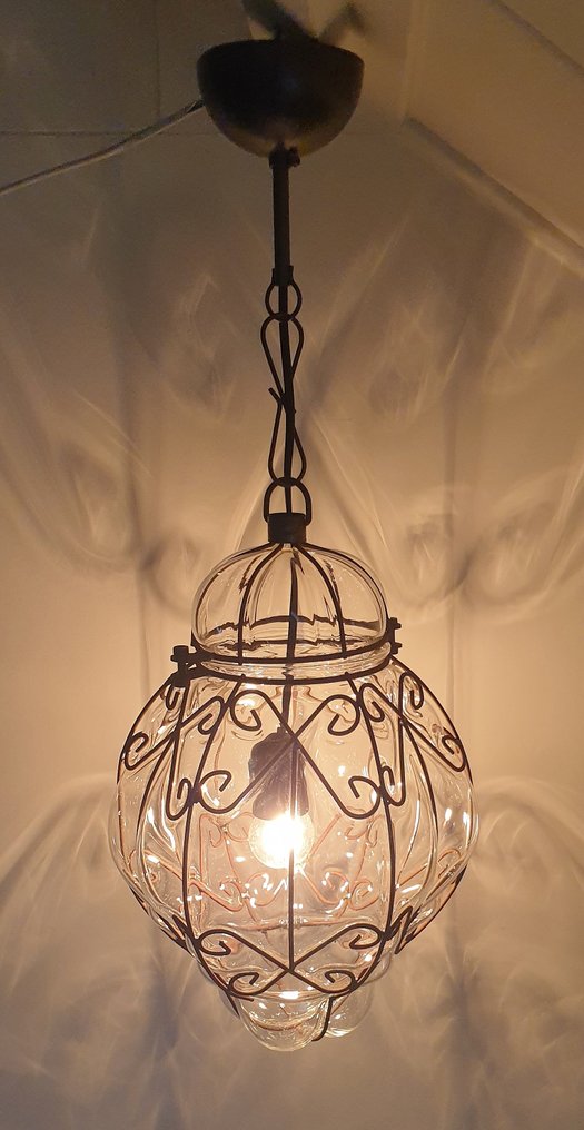 笼形吸顶灯 - 玻璃, 钢 - 威尼斯风格吊灯 #2.1