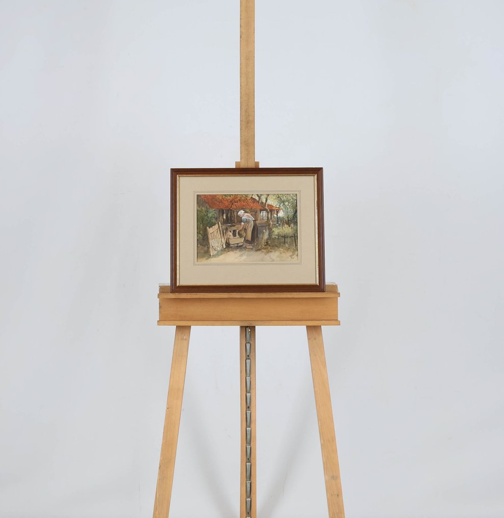 Willem Hendrik van der Nat (1864–1929) - Varkens voeren #1.0