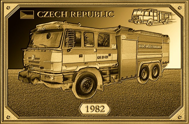 10 x 1/1000 troy oz - 金 .999 - Fire Brigade Internaticional Coins Set III (w/ Display Case & Coa) #4.3