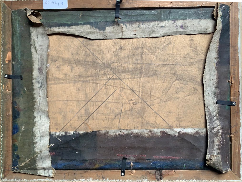 Attribué à Edmond Lesage, 1924 - Pommes dans un intérieur Nabi #3.2