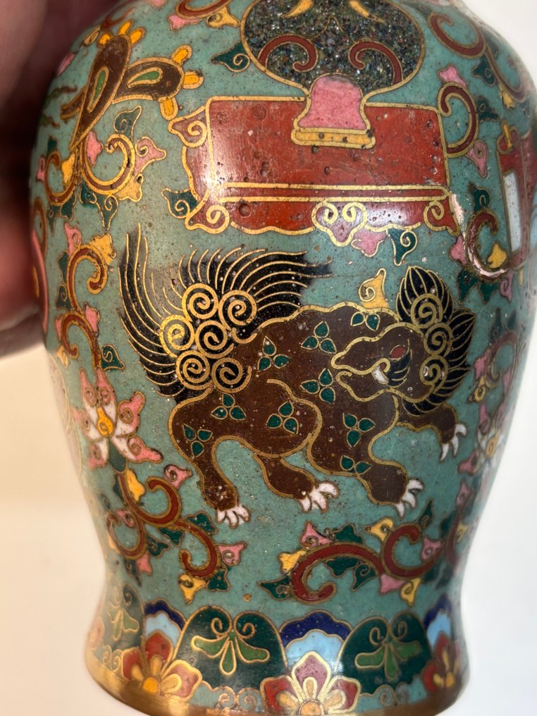 Βάζο - Πορσελάνη - Ιαπωνία - 20ος-αρχές (Α' Π.Π.) - Πολύ όμορφο βάζο με κασπώ.  (χωρίς τιμή ασφαλείας) #4.3