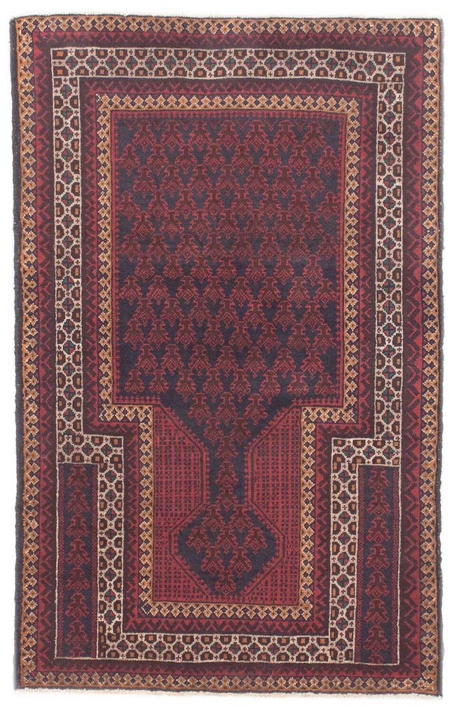 Χαλί - 136 cm - 85 cm - Μπαλούτ Αφγανός #1.0