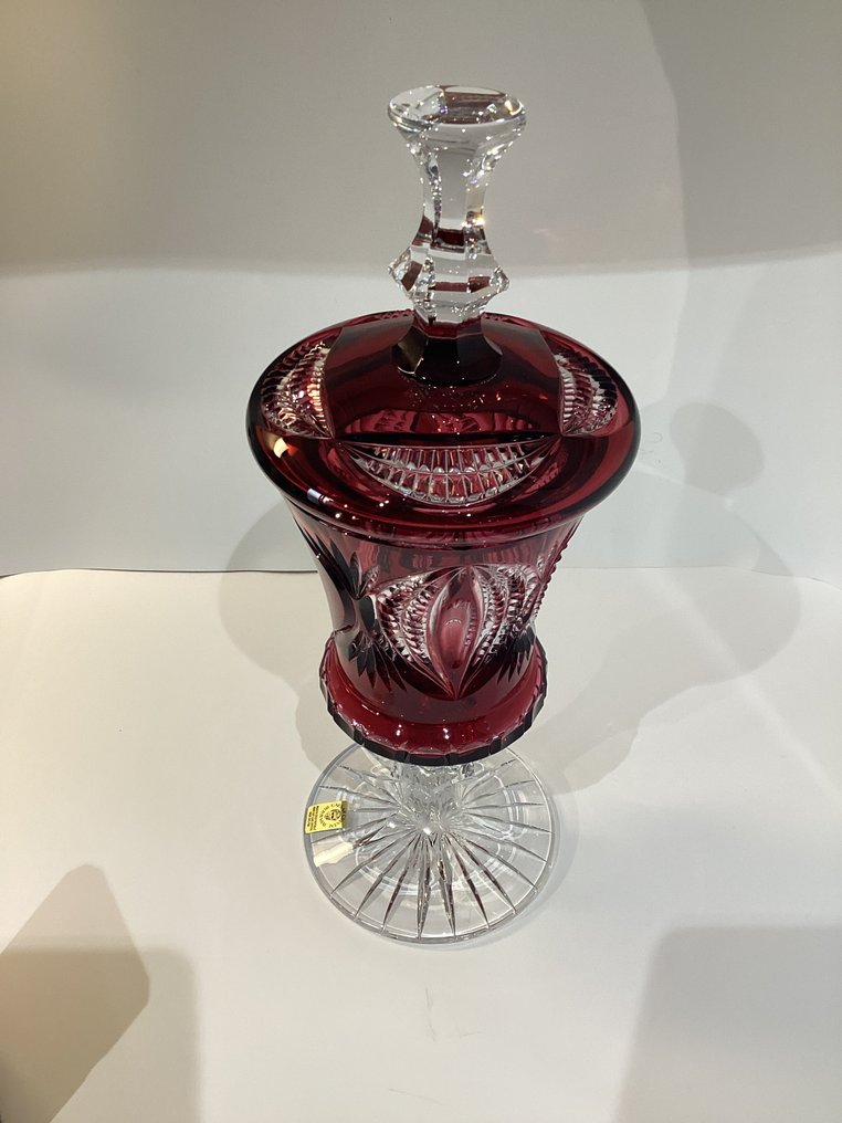 带盖花瓶 -  糖果盒  - 水晶 - Caesar Crystal - 40 厘米 #2.1