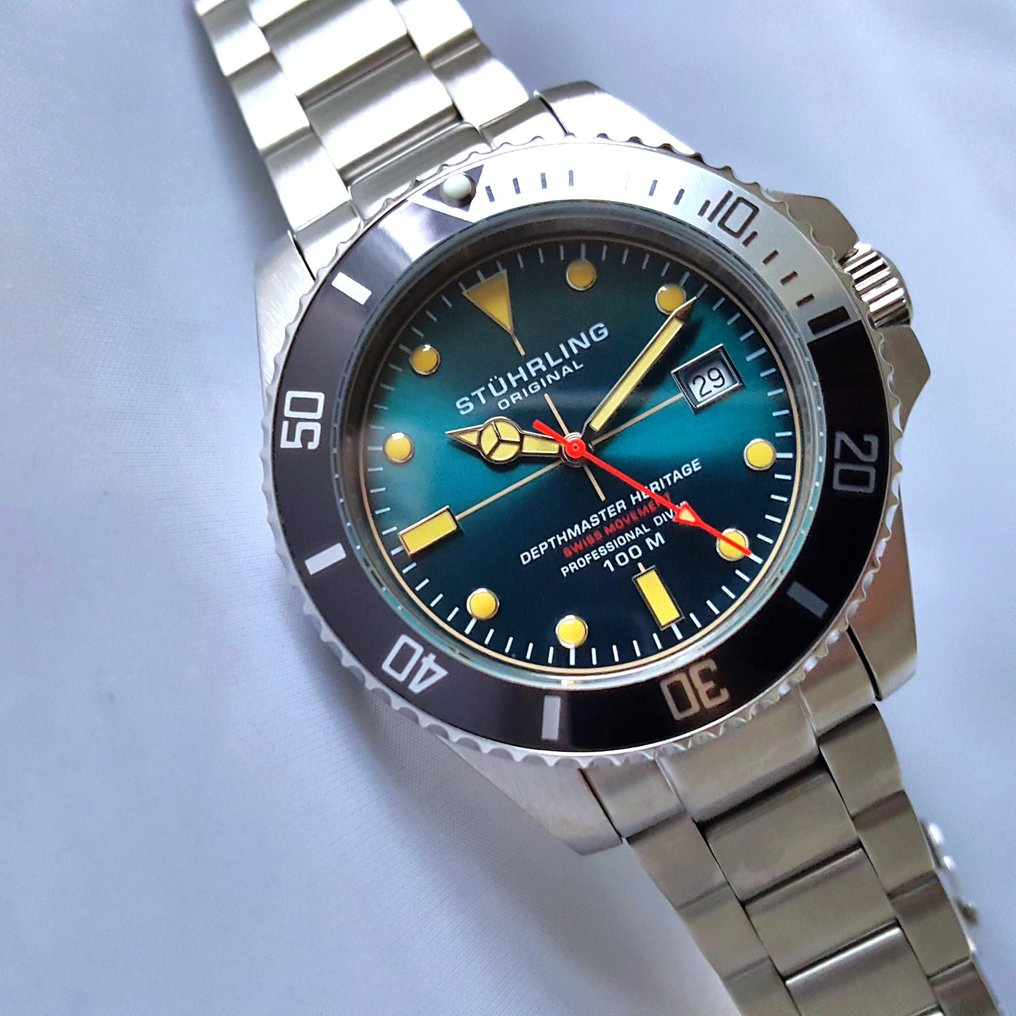 Stührling Original - Swiss DepthMaster Heritage - Steel - New - Ingen reservasjonspris - Herre - 2025 #1.0