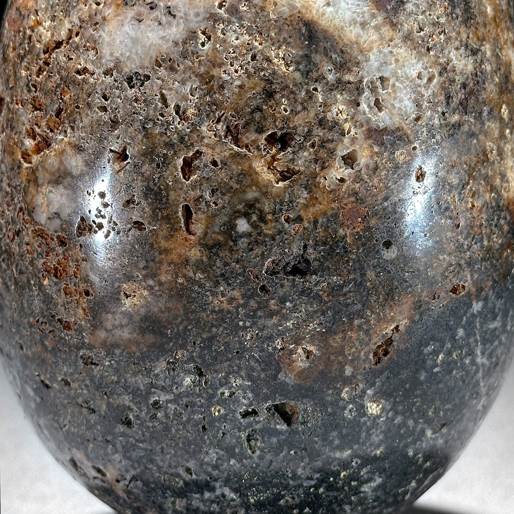 无底价 - 精美水晶石英一对 蛋形与球体，配有定制支架- 2700 g - (2) #4.3