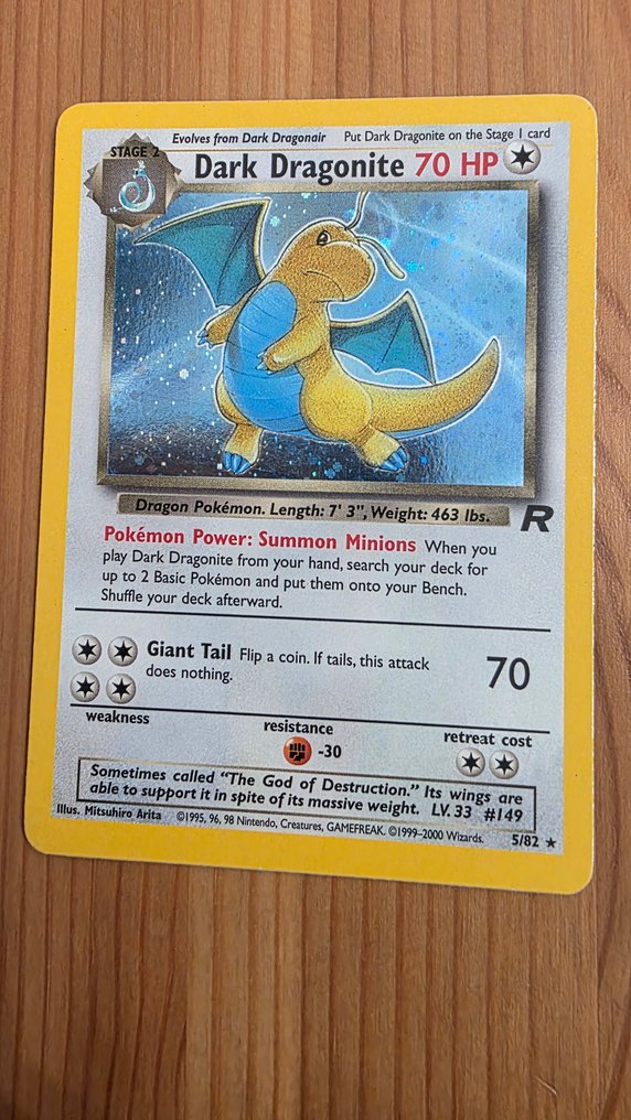 Pokémon - 1 Card - Dark Dragonite 5/85 - WOTC - Team Rocket #2.1