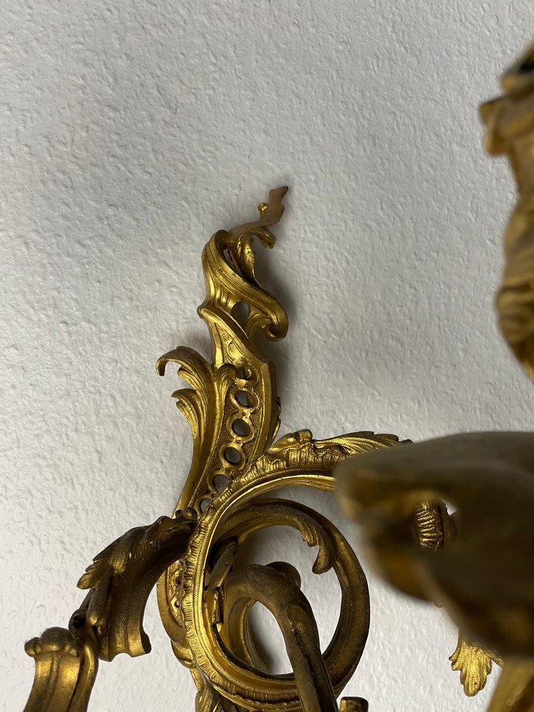 Wandlampe (2) - Messing, Vergoldet #3.2