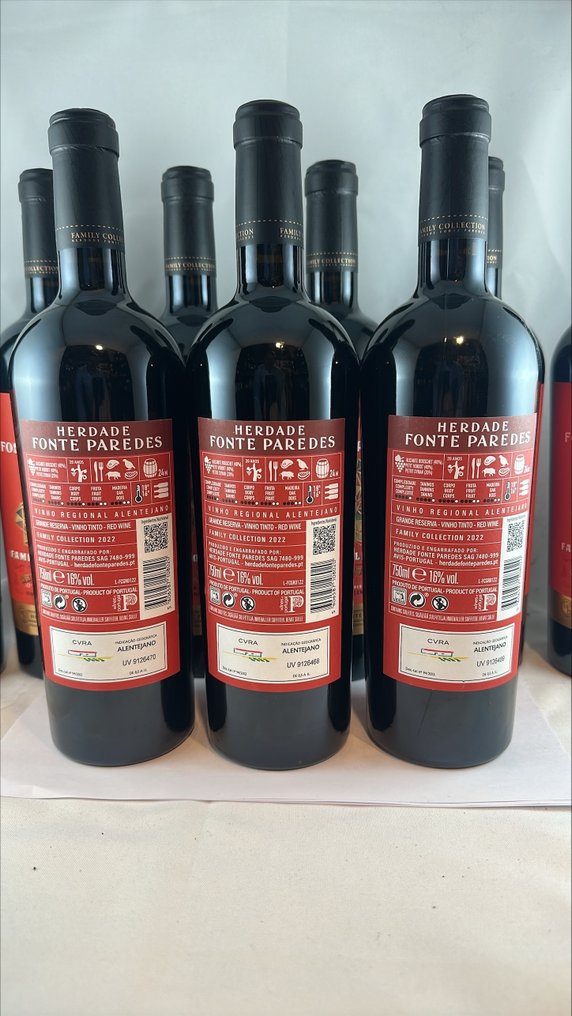 2022 Herdade Fonte Paredes, Family Collection - Αλεντέχο Grande Reserva - 9 Bottles (0.75L) #1.0