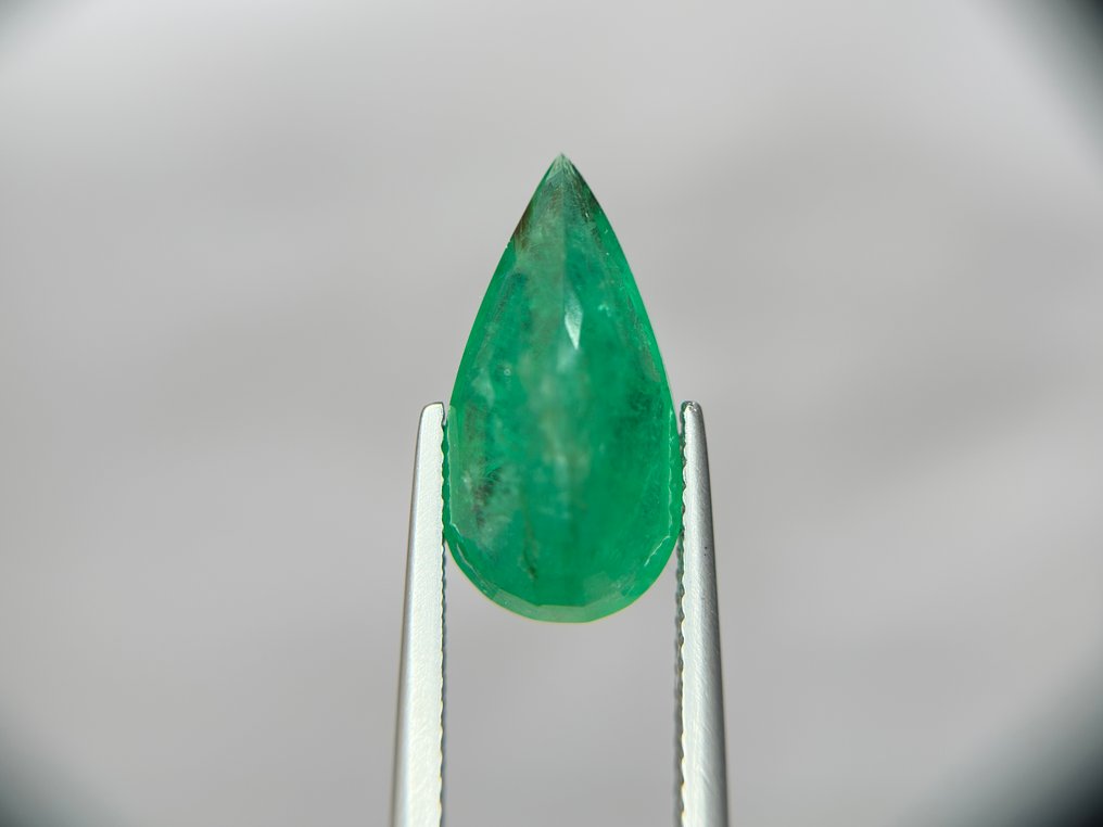 No Reserve Price - 1 pcs Green Emerald - 5.27 ct - Bellerophon Gemlab - COLOMBIA GREEN EMERALD #2.1