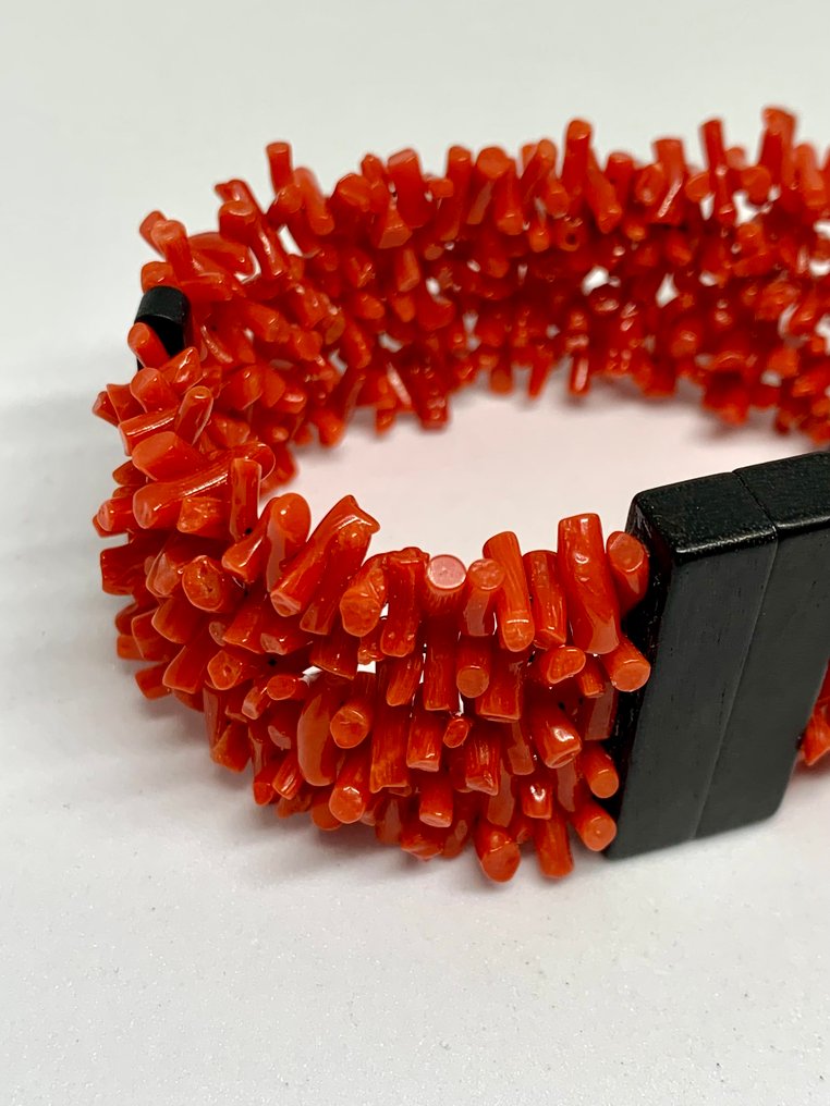 Corail rouge - Argent - Bracelet - Bracelet en corail #2.1