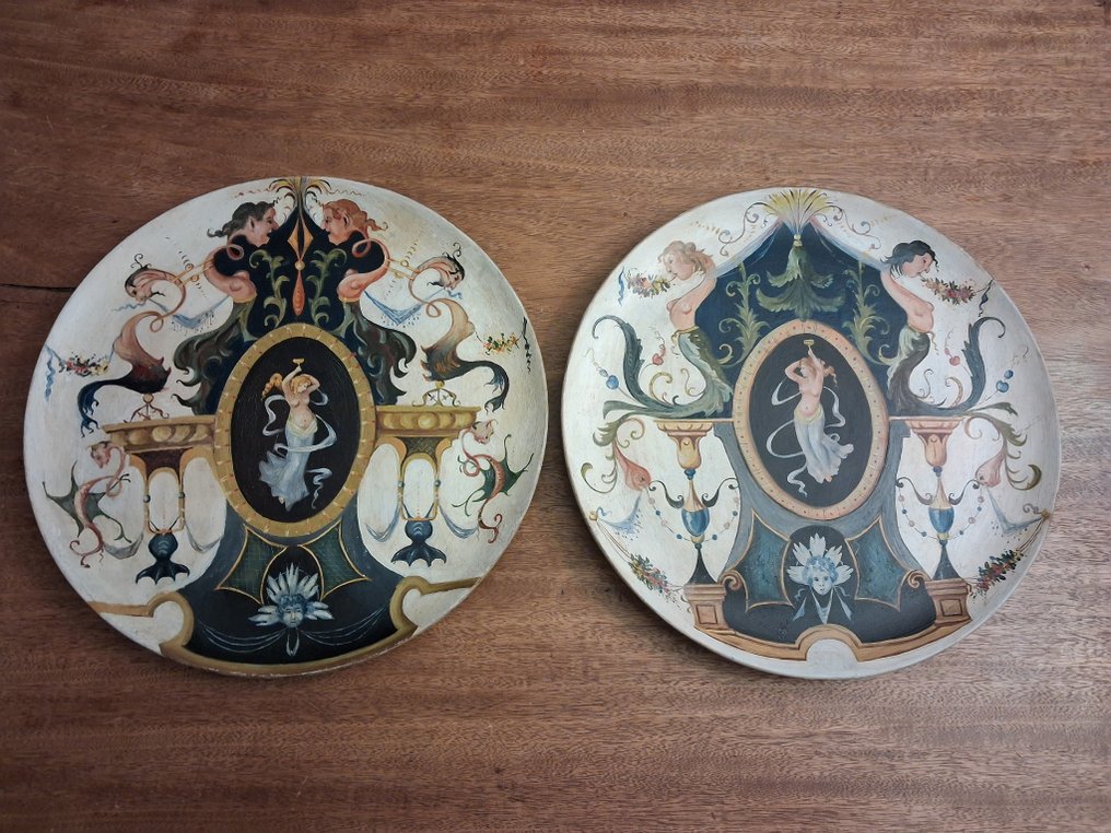 SCI - Laveno - Teller (2) - Töpferware - Durchmesser 36,5 cm #1.0