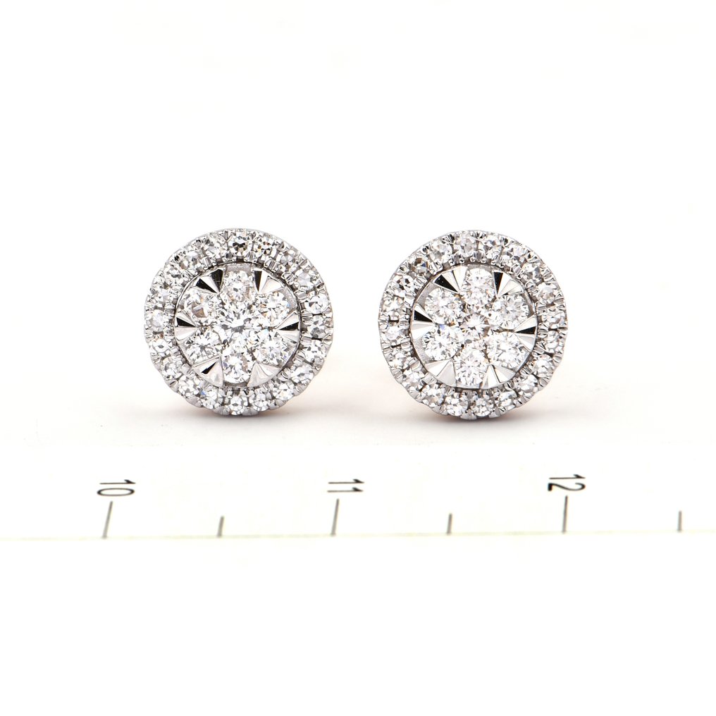 耳環 - 14 克拉 黃金 -  0.50ct. tw. 鉆石 (天然) - 鉆石 #1.0