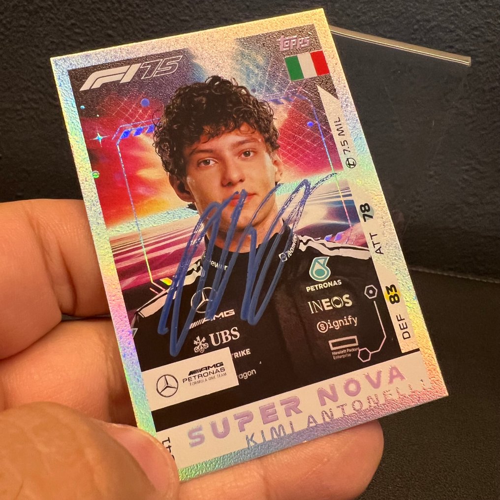 梅 赛 德 斯 - Topps 341 Super Nova Signed - Andrea Kimi Antonelli - 2025 - 交易卡片  #3.2