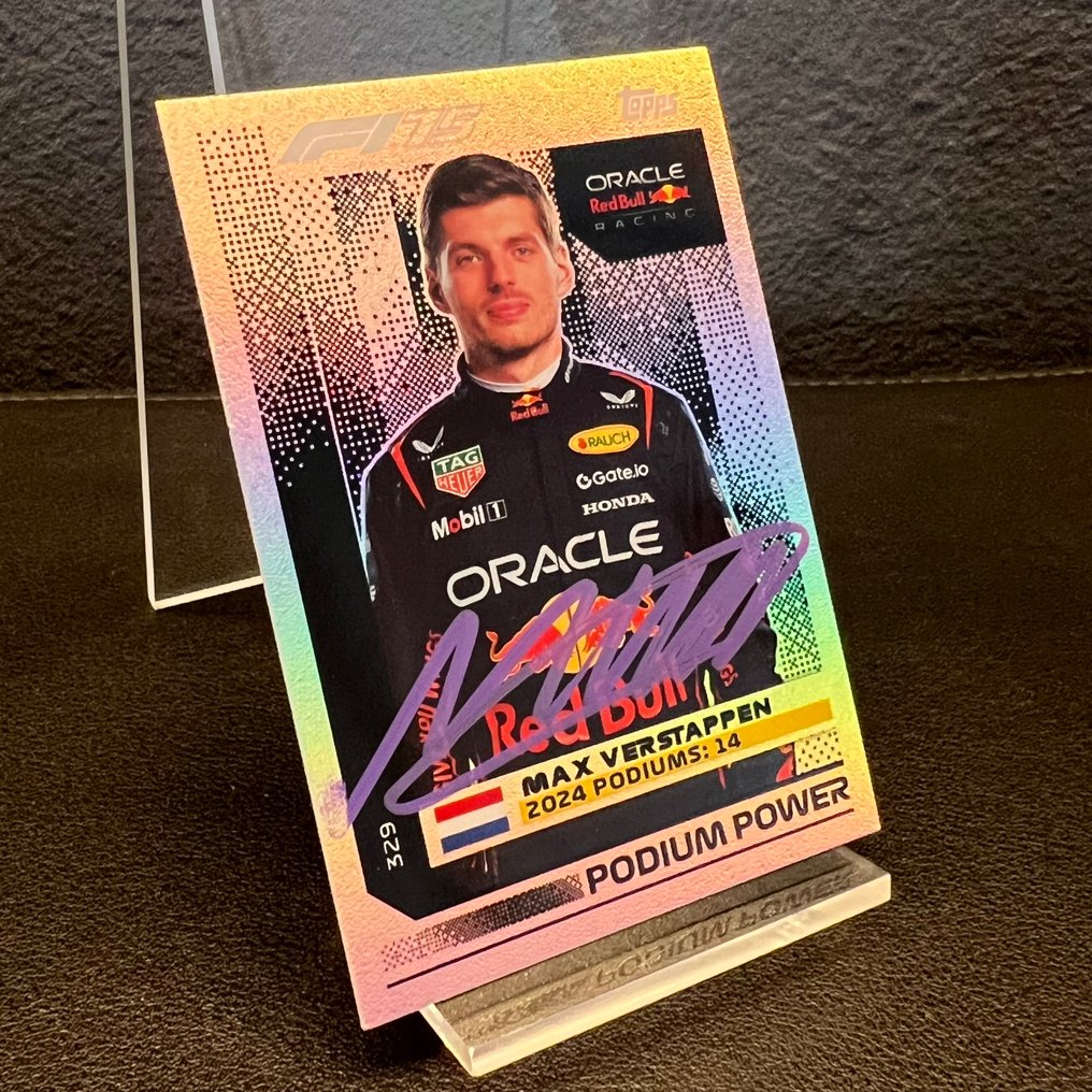 Red Bull Racing - Topps 329 Podium Power Signed Signed - Max Verstappen - 2025 - Trading Card #1.0