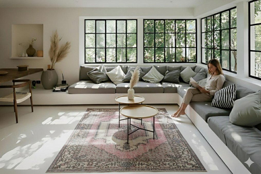 Μπουαμπού vintage - Χαλί - 200 cm - 115 cm - με πιστοποιητικό #1.0