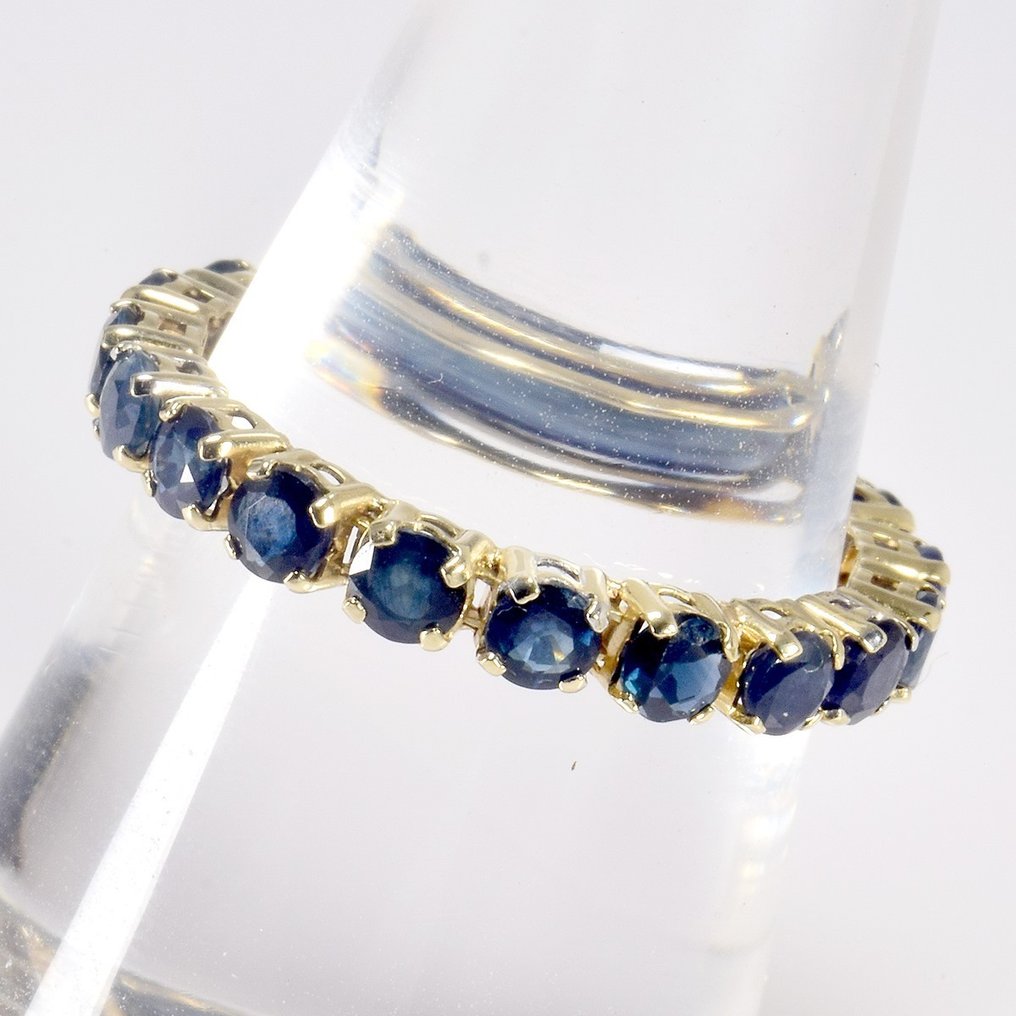 Ingen mindstepris - Ring - 14 karat Gulguld - 2.22ct. tw. Safir - GFCO-certifikat #2.1