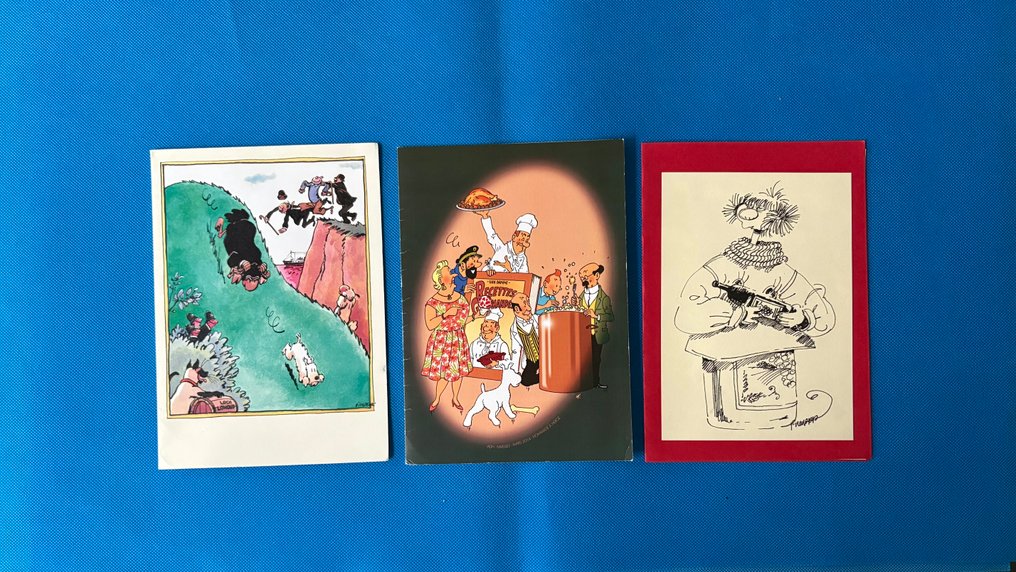 Tintin - 3 X Carte assemblée générale Les amis de Hergé - 3 Album - 限量版和编号版 - 2010/2015 #1.0