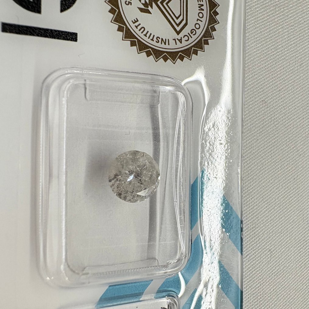 1 pcs Diamond  (Natural)  - 1.23 ct - Round - K - I3 - International Gemological Institute (IGI) #1.0