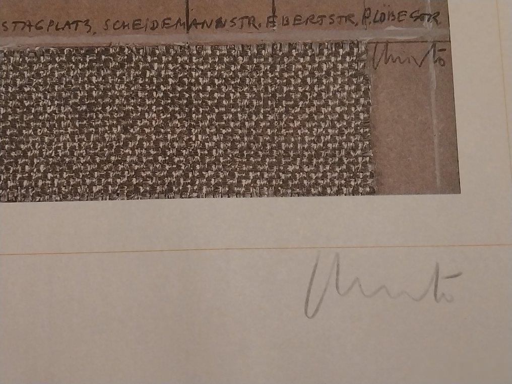 Christo (1935-2020) - verhüllter Reichstag - handsignierte Zeitungsbeilage des Tagesspiegels #1.0