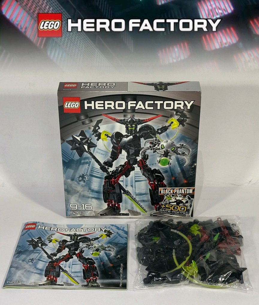 Lego - Hero Factory - Black Phantom - 6203 (2012) #1.0