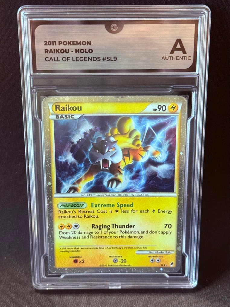 Pokémon - 1 Graded card - Raikou SL9 Holo - GG - Various sets #1.0