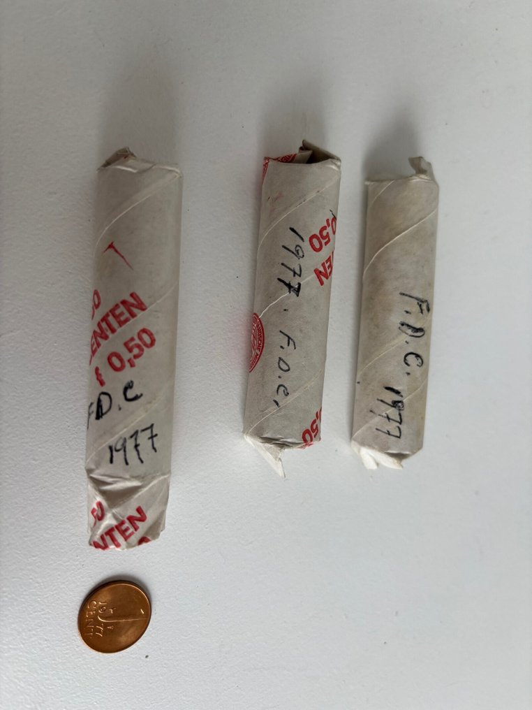 Netherlands. Juliana. 1 Cent 1977 & 1978 #4.3