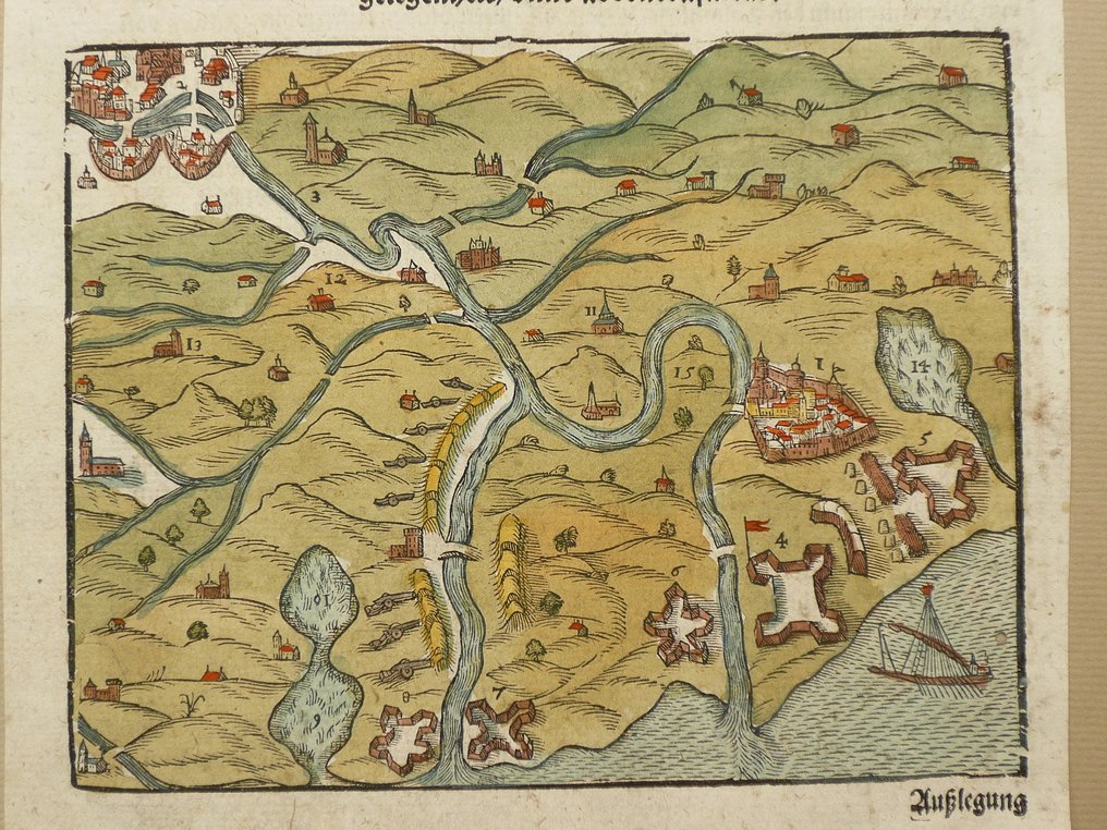 Italy - Lazio, Roma, Ostia; Sebastian Münster - Die Statt Ostien und umbligender Landtschafft - 1561-1580 #1.0