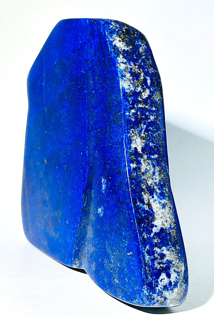 顶级阿富汗青金石自由形式雕塑 – 令人惊叹的自然蓝色艺术品 - 高度: 155 mm - 宽度: 141 mm- 1398 g - (1) #2.1