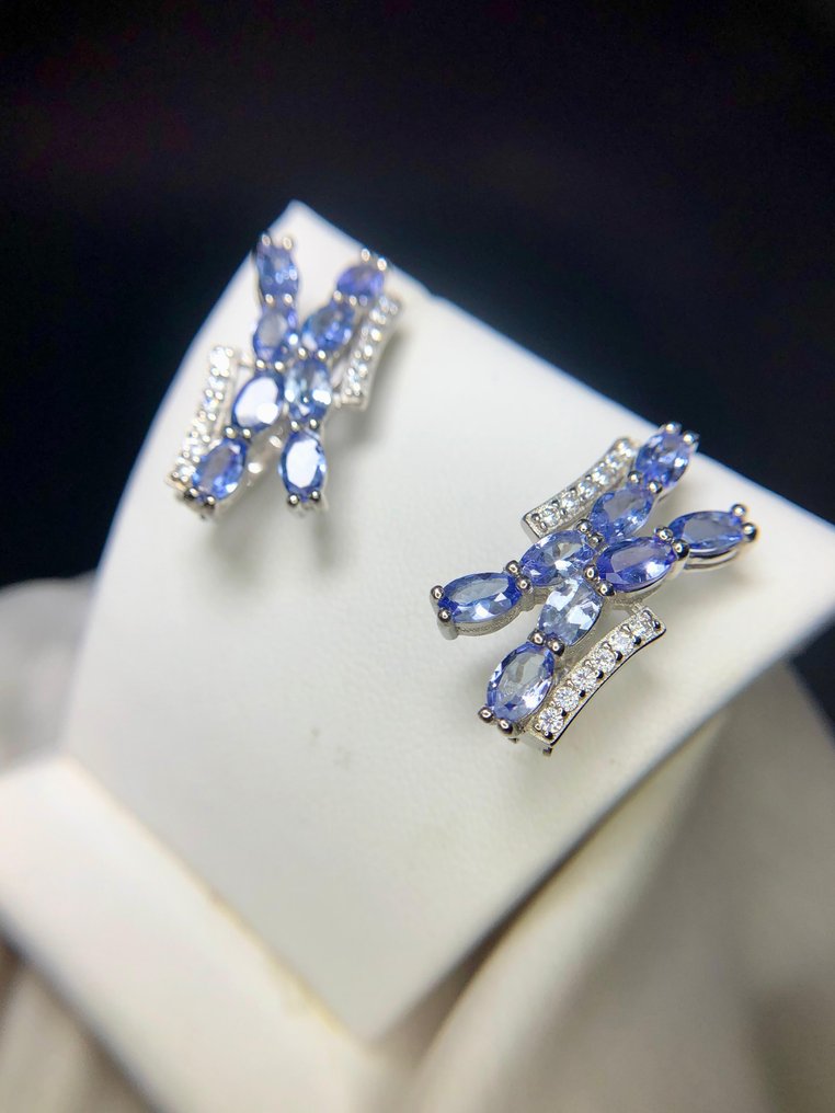 Ingen mindstepris - Øreringe Sølv Tanzanit #2.1