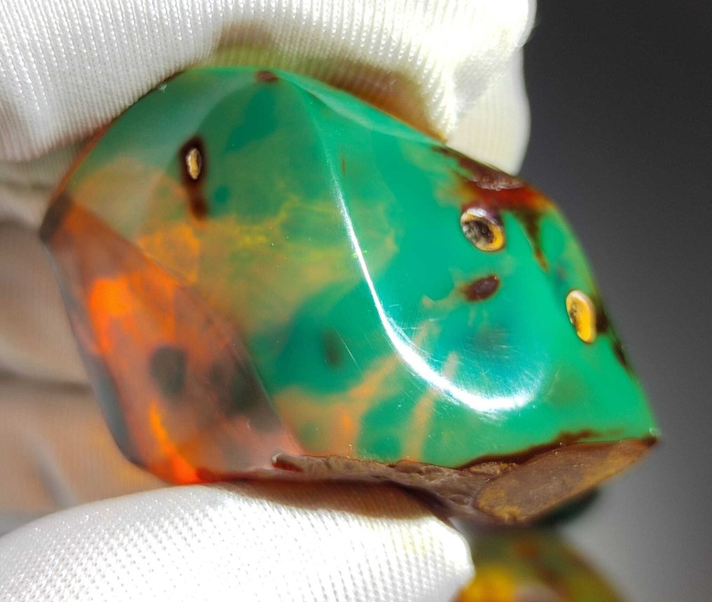 多米尼加绿色琥珀！！高品质-405克拉 - 琥珀  (没有保留价) #4.3